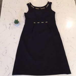 Merona black and gold dress